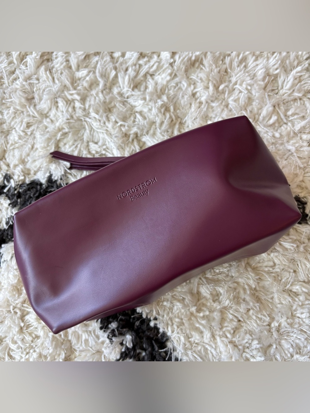 Nordstrom Beauty Gorgeous Burgundy Cosmetic Pouch
